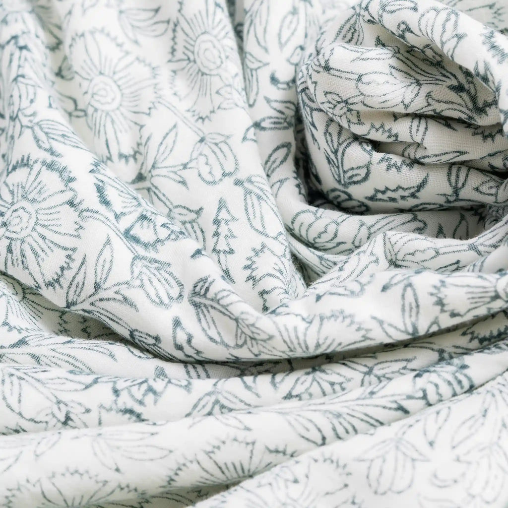 Veronica Block Print Cotton Duvet Cover Set