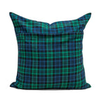 Winter Green Plaid Pillow Cover