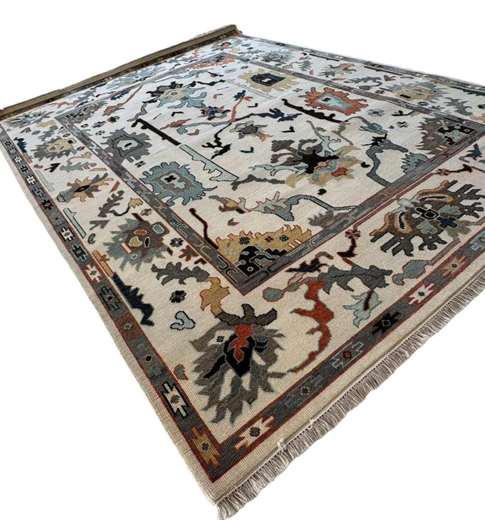 Ethan Hand Knotted Oushak Rug Hand-Knotted