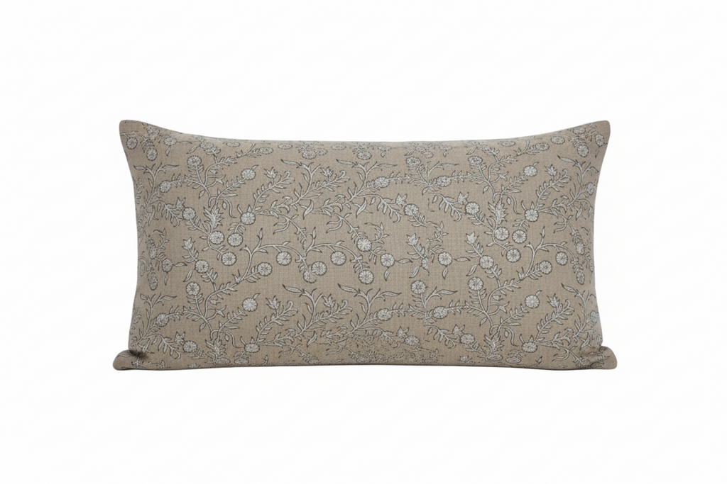 Harry Botanical Print Warm White Pillow Cover Pillow Covers