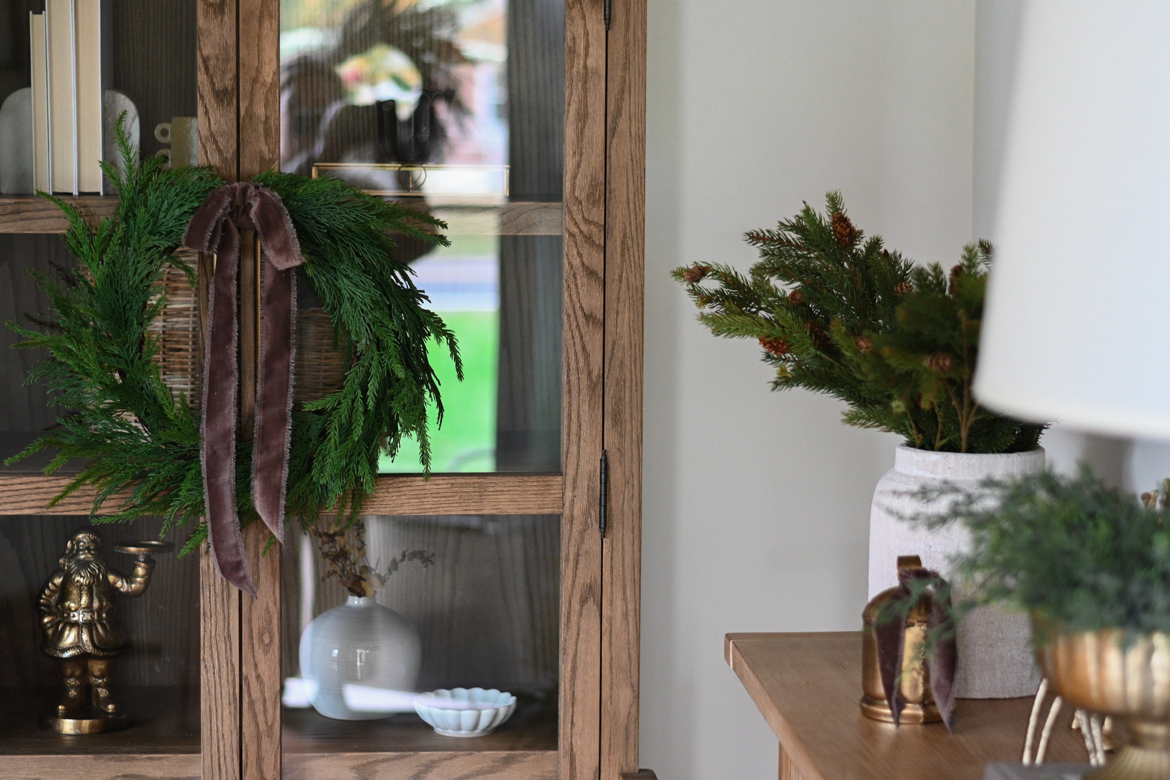 Real Touch Norfolk Pine Wreath 22” Home Decor