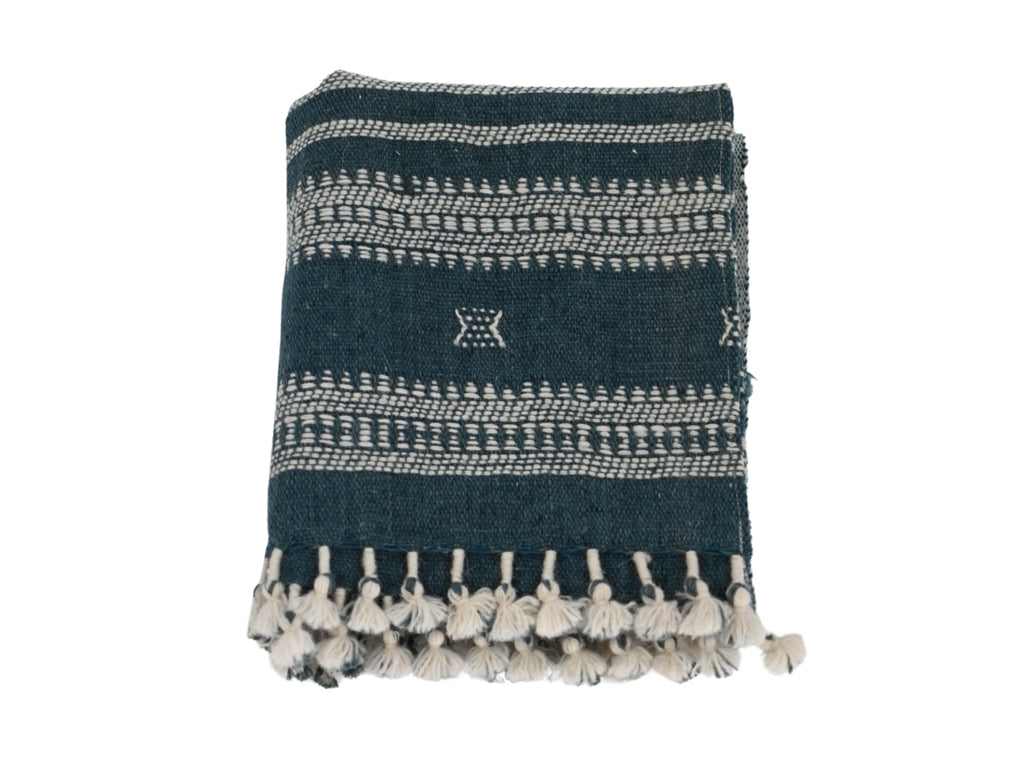 Bhujodi Table Runner - Denim - Maple Village Lane