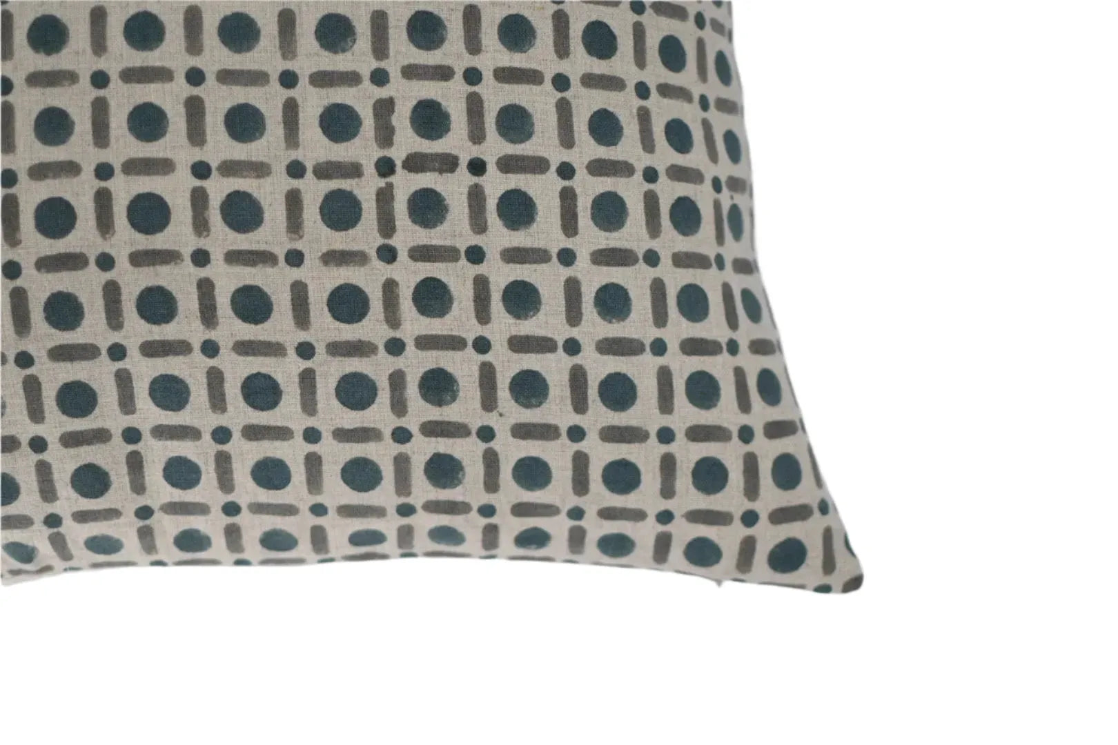 Levi Geometric Natural Linen Pillow Cover Pillow Covers