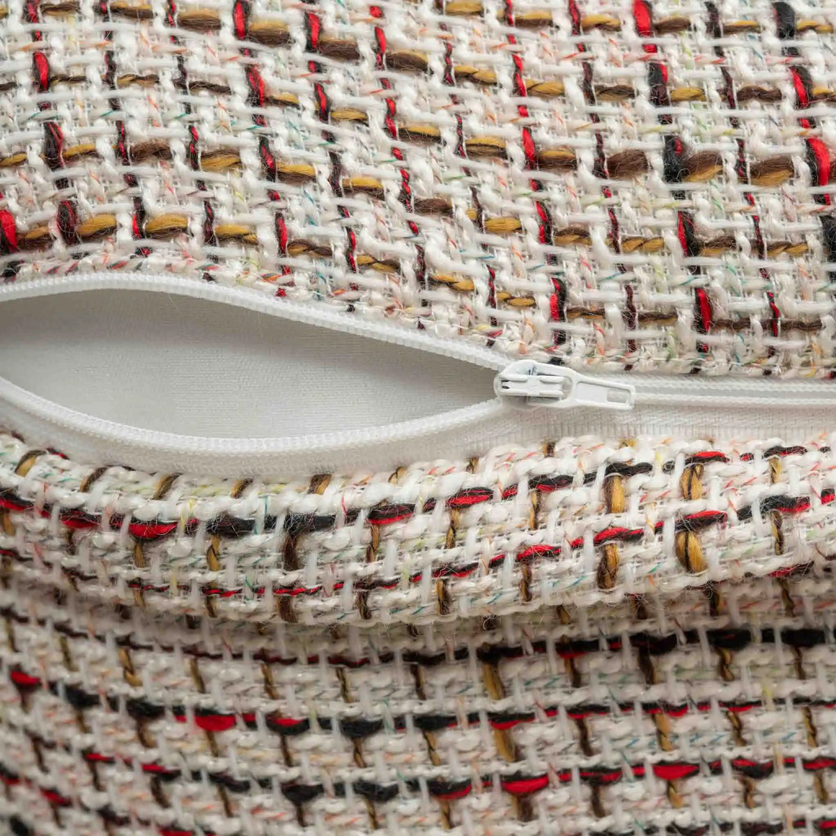 Channel Tweed Off White Pillow Cover