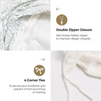 Veronica Block Print Cotton Duvet Cover Set