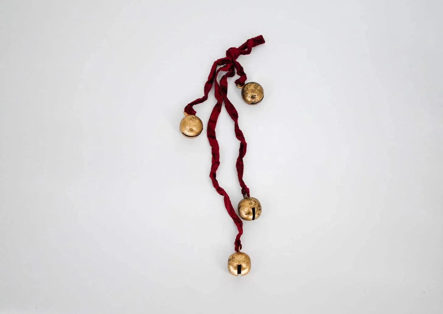 Gold Hanging Jingle Bells Home Decor