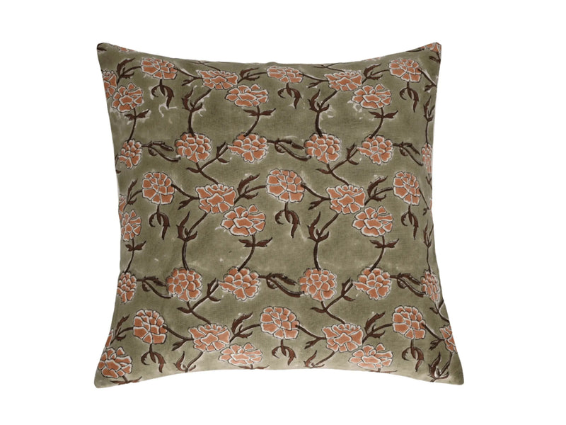 Hazel Botanical Print Sage Pillow Cover 26" x 26" Double Sided Pillow Covers