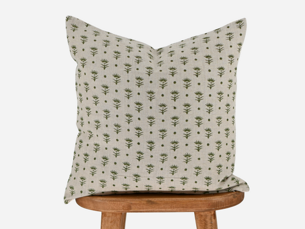 Leopold Block Print Pillow Cover