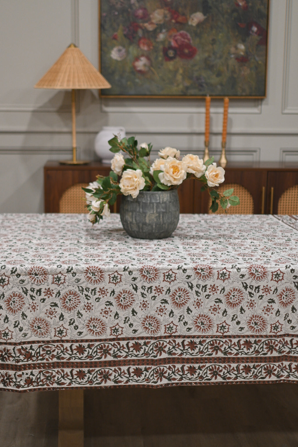 Checkered Stamped Pot