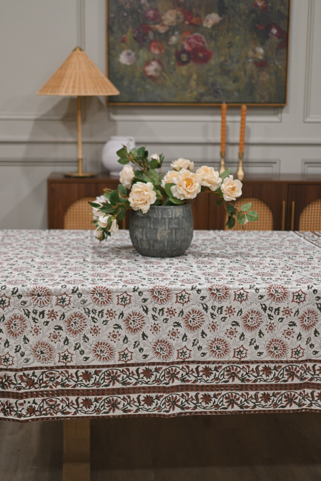 Checkered Stamped Pot