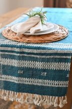 Bhujodi Table Runner - Denim - Maple Village Lane