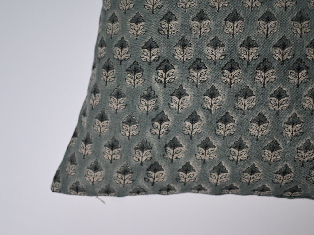 Adair Ditsy Prints Washed Aqua Pillow Cover Pillow Covers