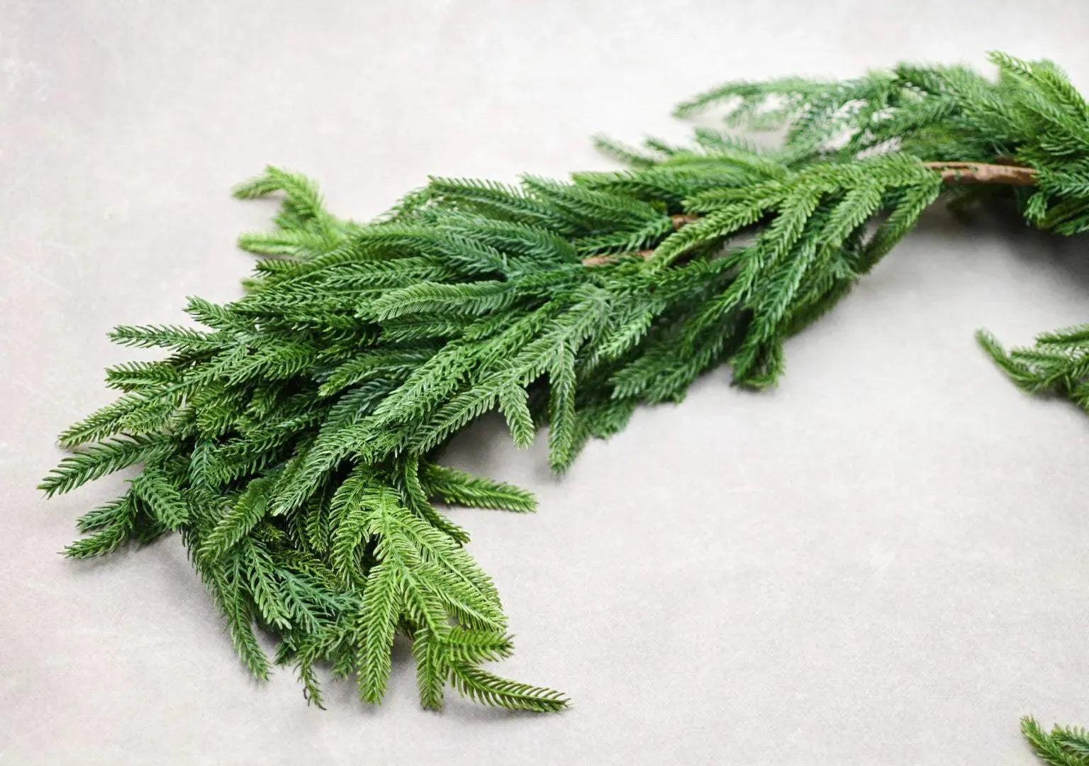 Real Touch Norfolk Pine Garland 71” Home Decor