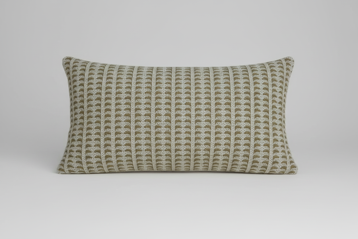 Eleanor Botanical Print Oat Pillow Cover 16" x 42" Double Sided Pillow Covers