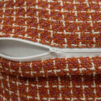 Channel Tweed Rust Pillow Cover