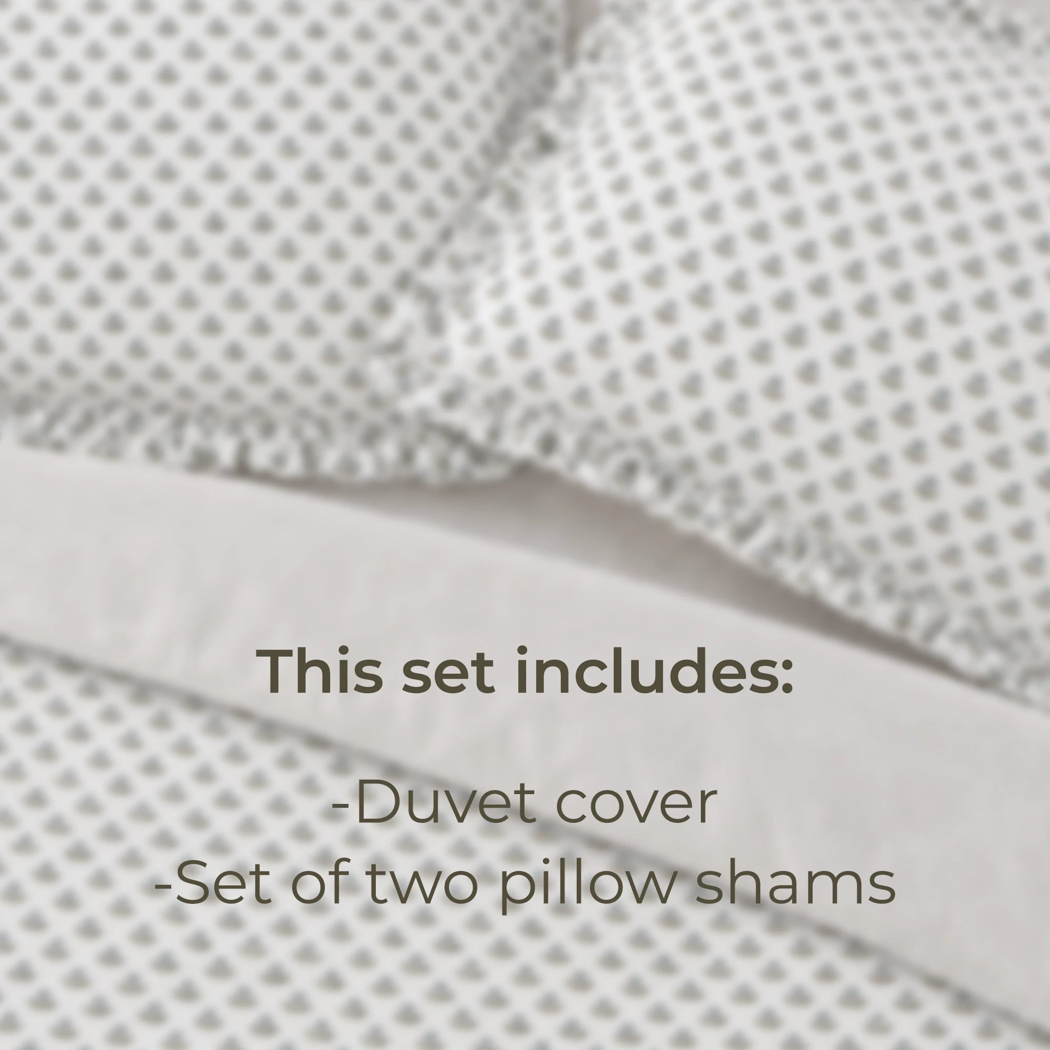 Freesia Ice Blue Block Print Cotton Duvet Cover Set