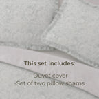Veronica Block Print Cotton Duvet Cover Set