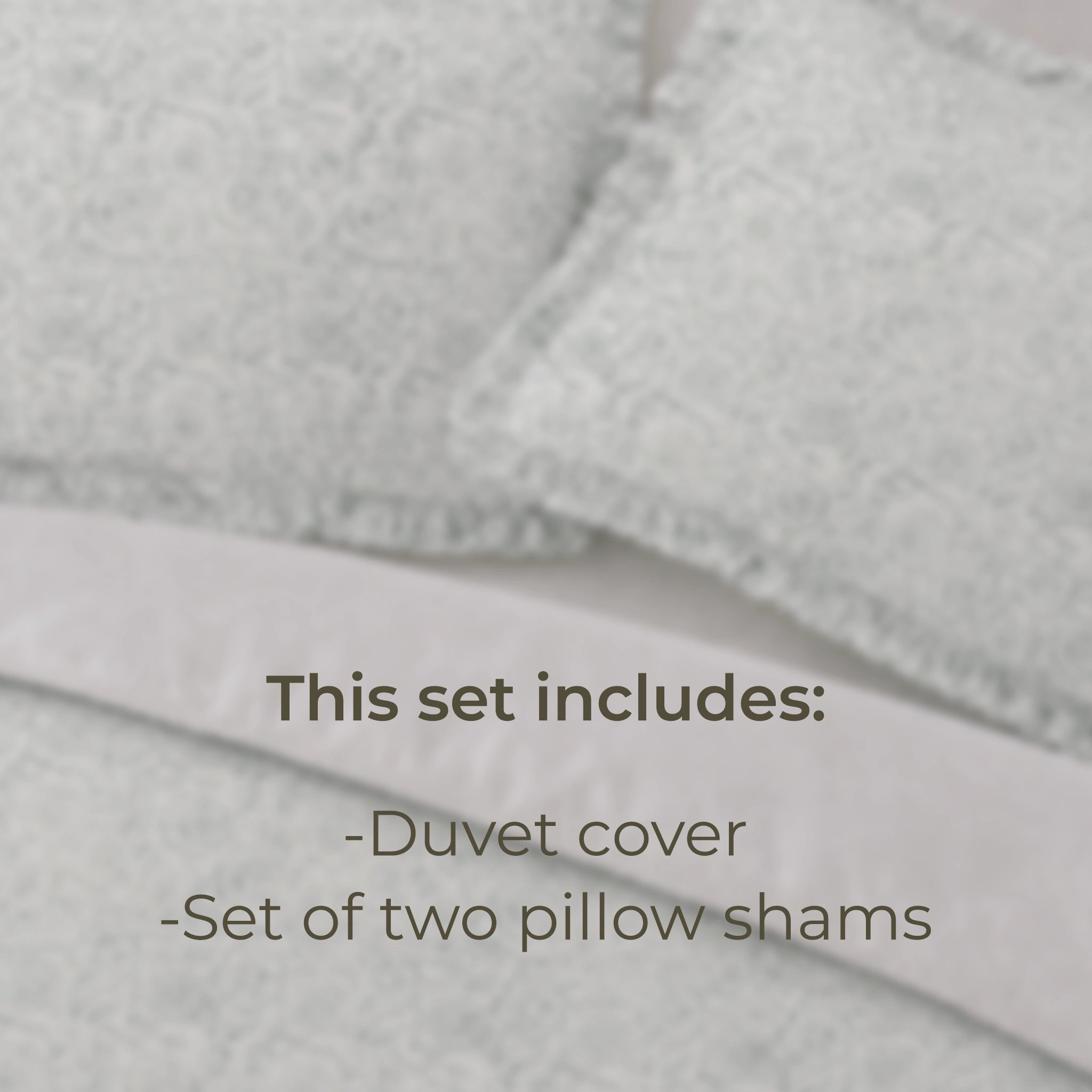 Veronica Block Print Cotton Duvet Cover Set