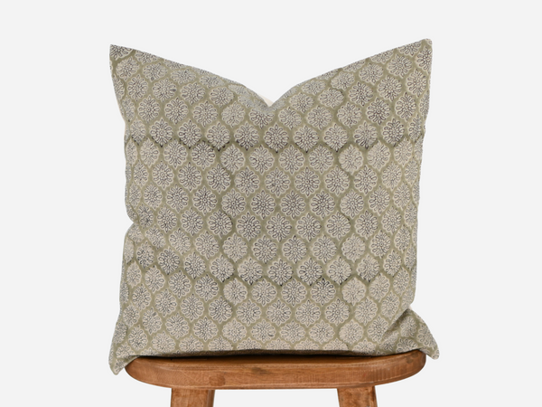 Barnaby Block Print Pillow Cover