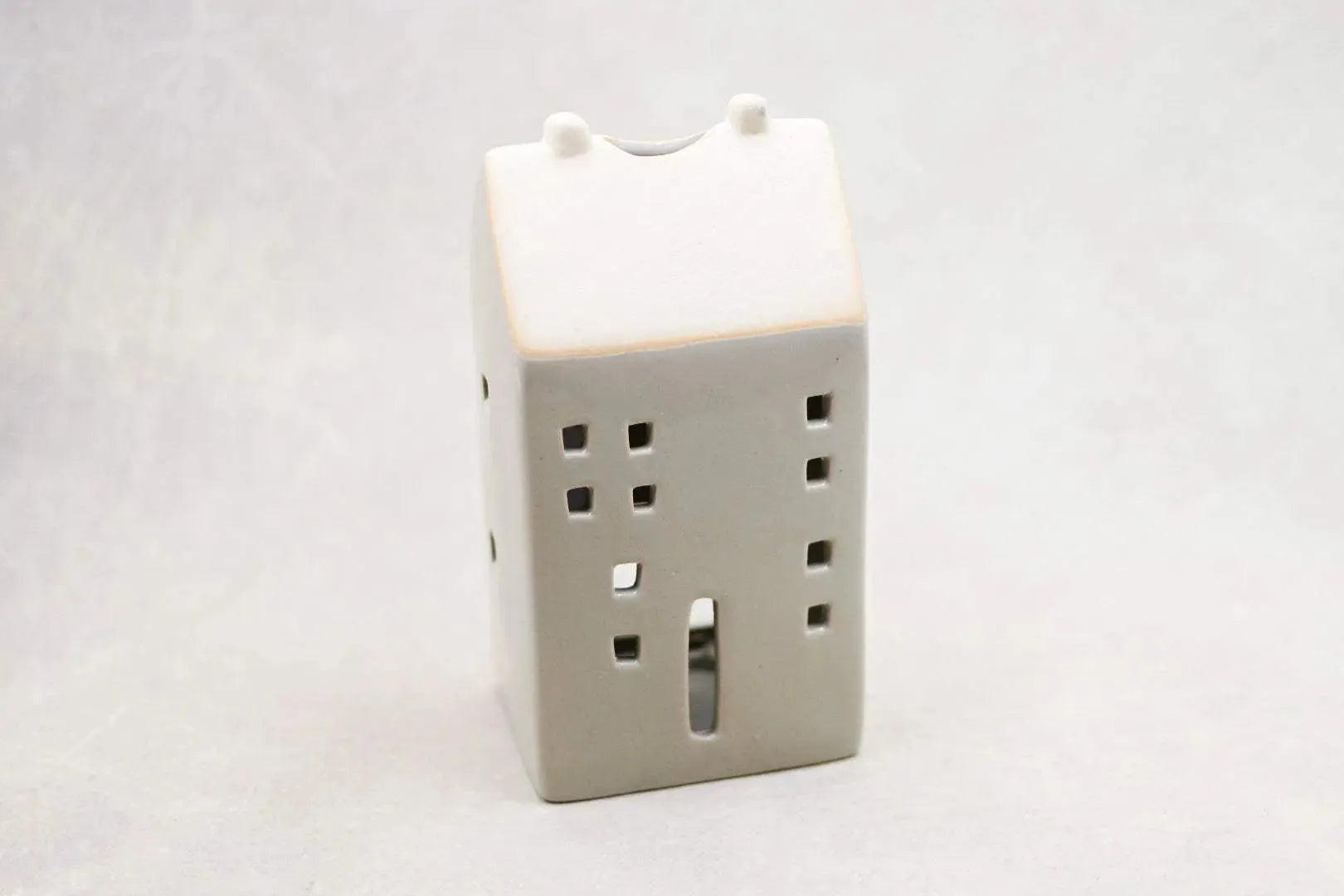 Neutral Ceramic House, 2 Styles Tall Home Decor