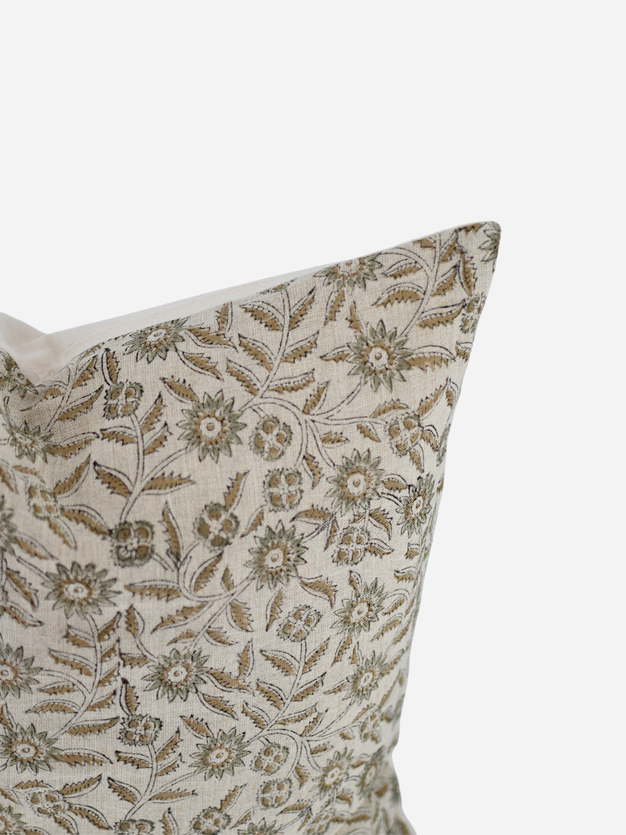 Odine Botanical Print Oat Pillow Cover Pillow Covers