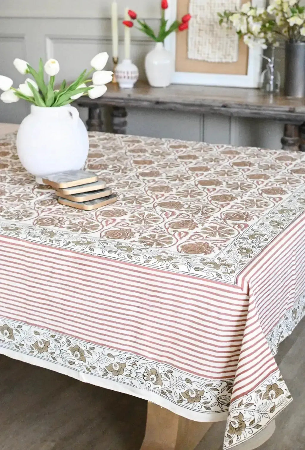 Dawn Botanical Print Table Cloth Table Cloth
