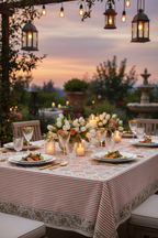 Dawn Botanical Print Table Cloth Table Cloth