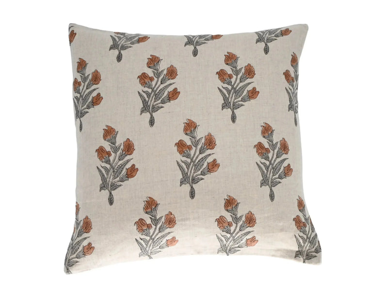 Wesley Ditsy Prints Oat Pillow Cover 26" x 26" Double Sided Pillow Covers