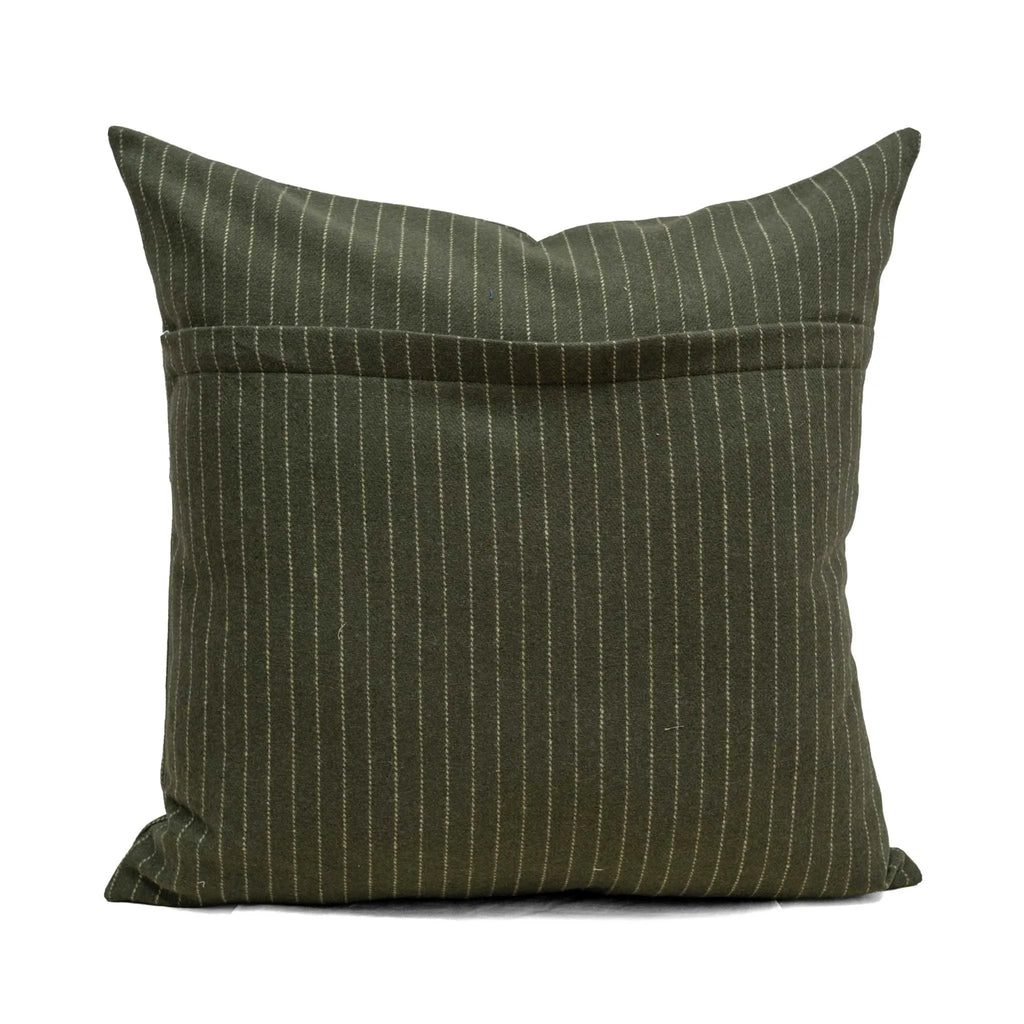 Forest Pinstripe Pillow Cover