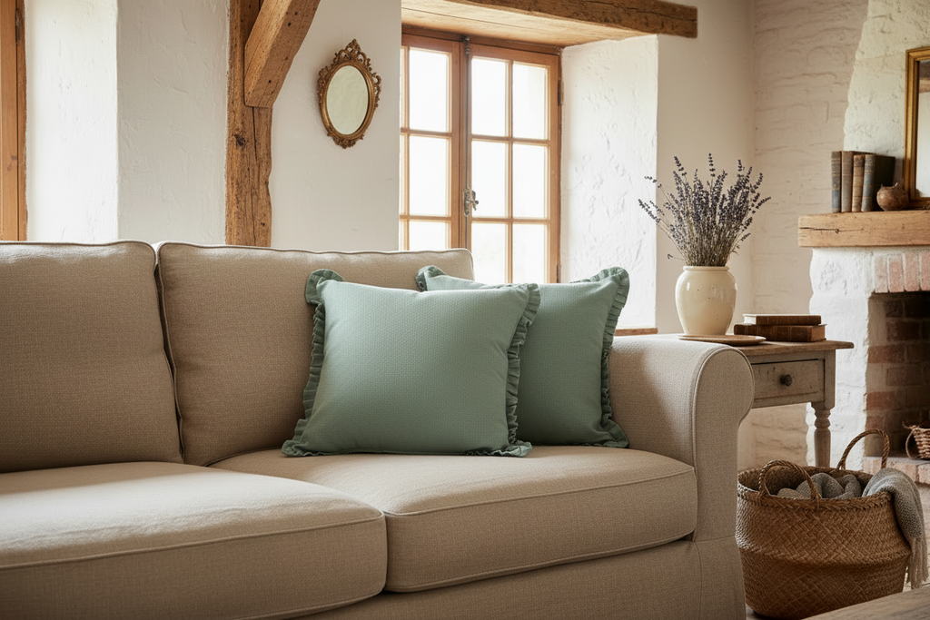 Montgomery Linen Misty Green Pillow Cover