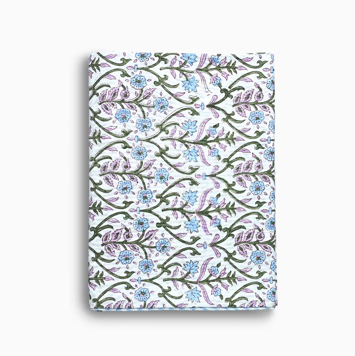 Bianca Floral Block Print Tablecloth