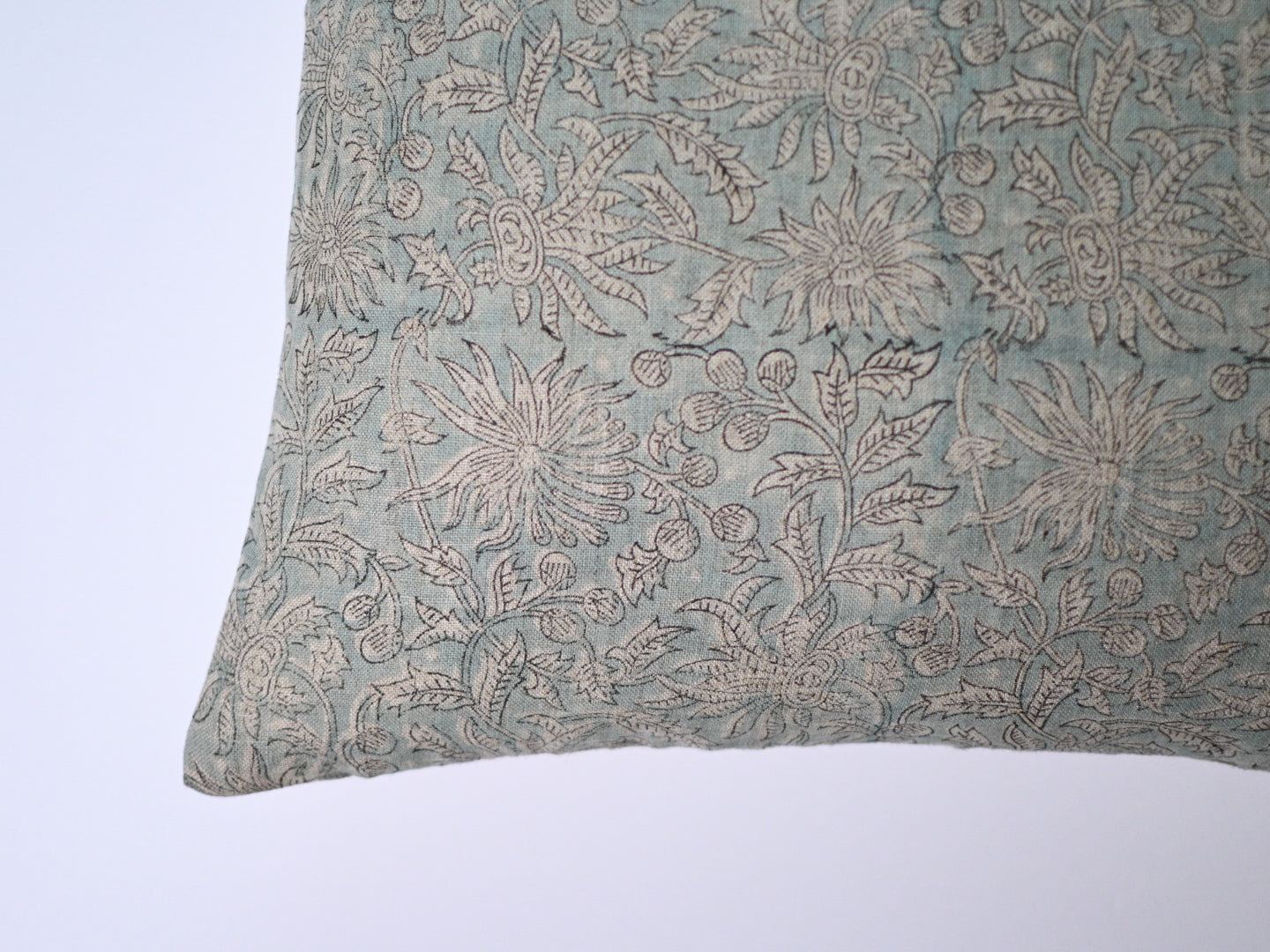 Aisling Botanical Print Icy Blue Pillow Cover Pillow Covers