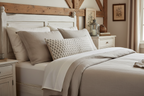 Clara Ditsy Prints Warm White Pillow Cover Pillow Covers