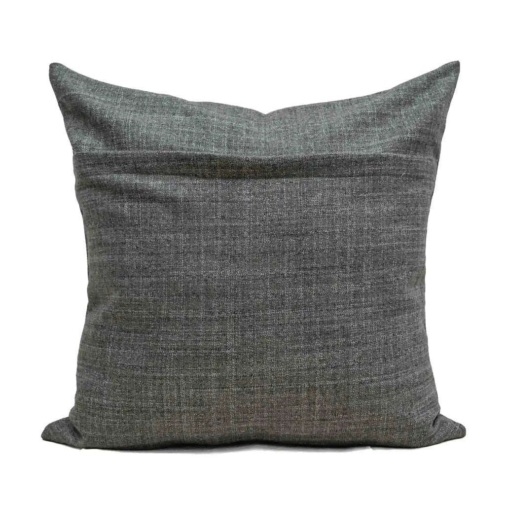 Grey Windowpane Pillow Cover