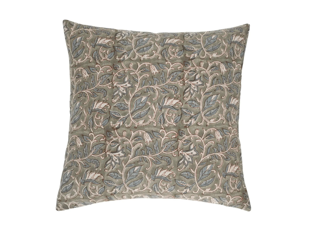 Isabella Botanical Print Sage Pillow Cover 26" x 26" Double Sided Pillow Covers