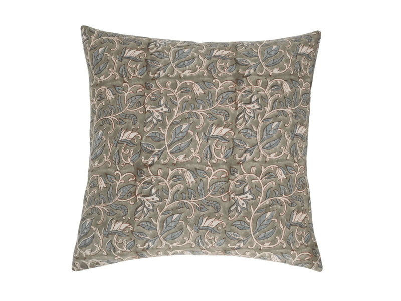Isabella Botanical Print Sage Pillow Cover 26" x 26" Double Sided Pillow Covers
