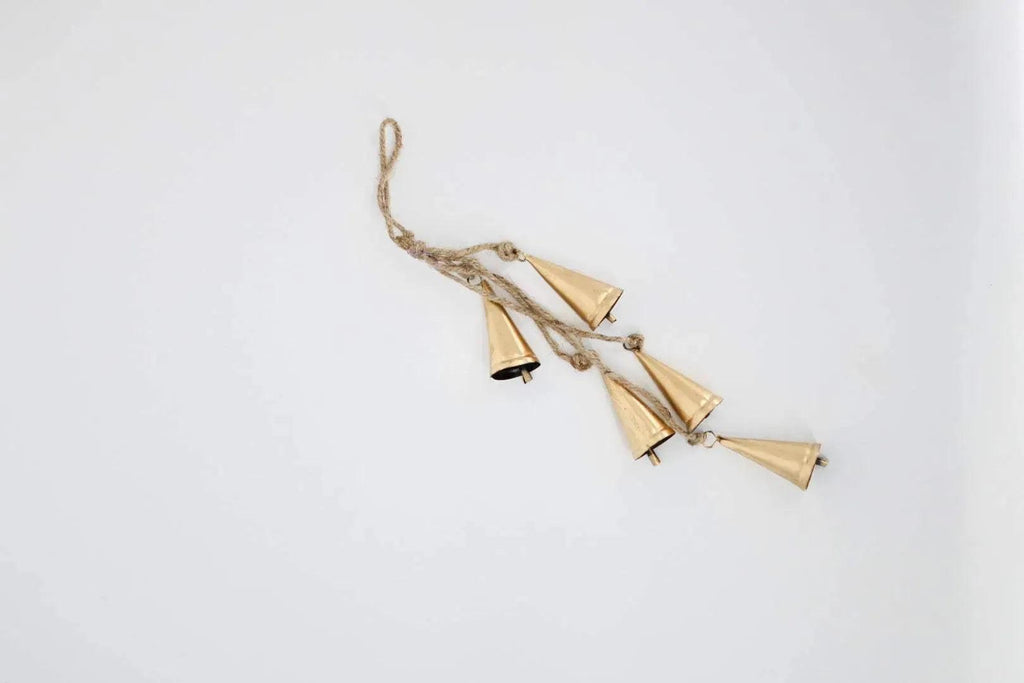 Hanging Gold Bells Home Decor
