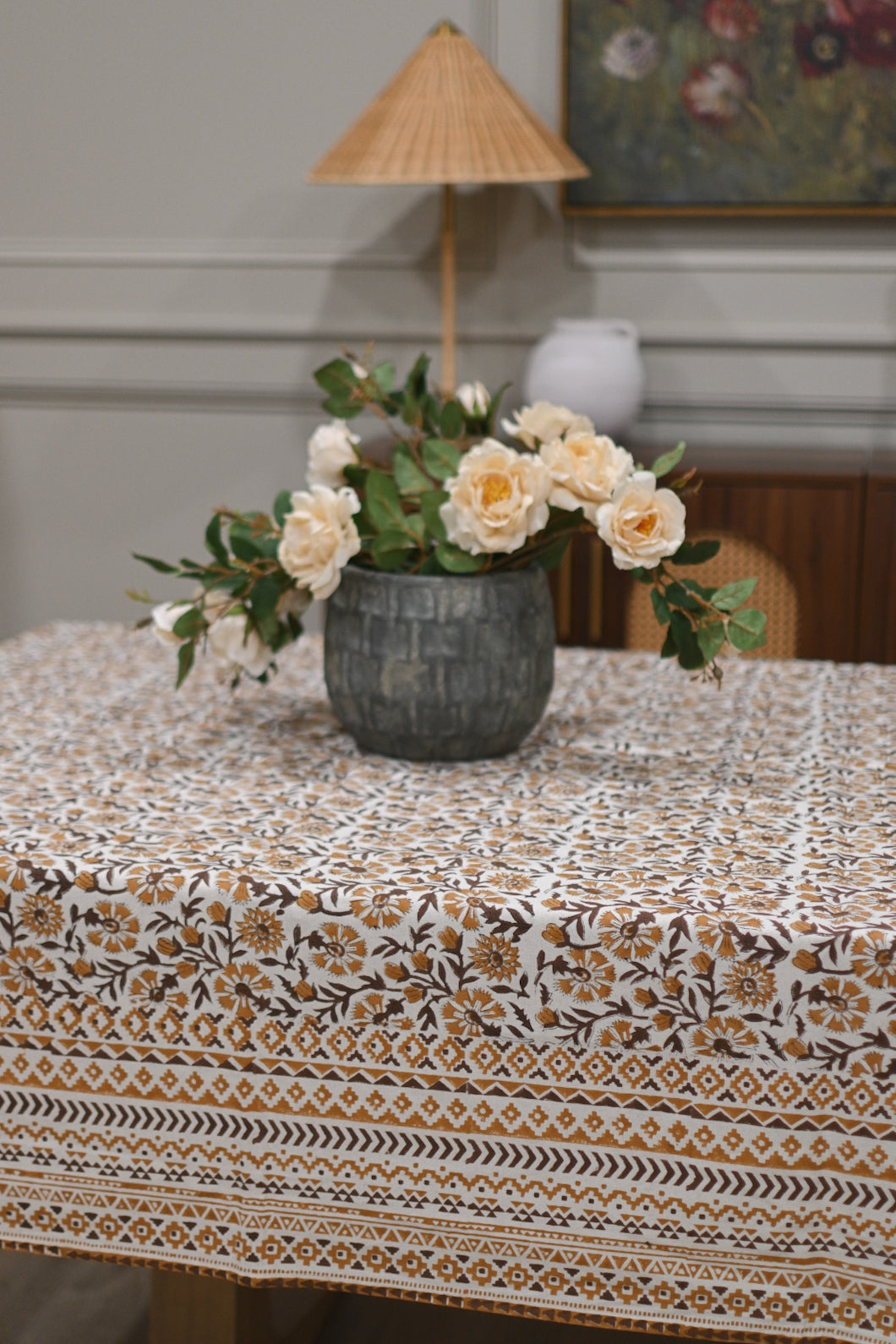 Checkered Stamped Pot