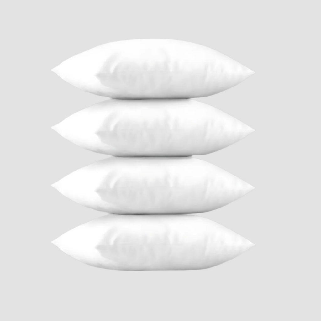 High-quality fiber-filled pillow insert, providing soft yet firm support for couch, bed, or chair pillows. Ideal for adding fullness to any pillow cover.