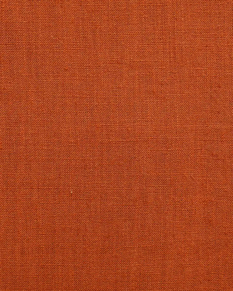 Wiggin Solid Linen Fabric Rust Solid Linen Fabrics