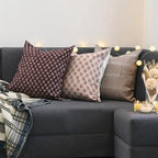 Dahlia Ditsy Prints Red Pillow Cover Pillow Covers