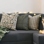 Marlowe Ditsy Prints Dark Green Pillow Cover Pillow Covers