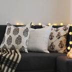 Rowan Ditsy Prints White Pillow Cover Pillow Covers