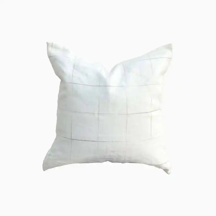 Celina Geometric White Pillow Cover 26" x 26" Double Sided Pillow Covers