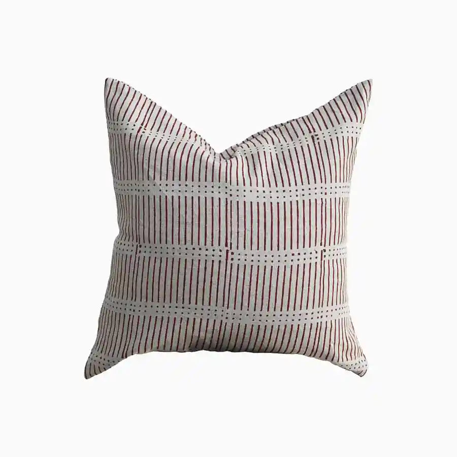 Soren Geometric Gray Pillow Cover 26" x 26" Double Sided Pillow Covers