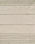 Claura Stripes Hand Block Printed Linen Upholstery Fabric Green Linen Fabric