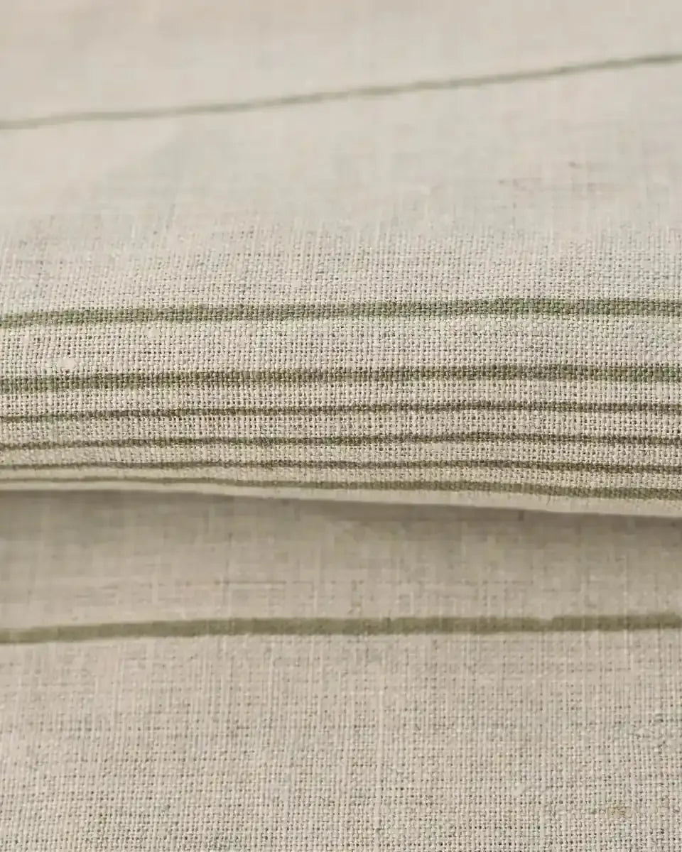 Claura Stripes Hand Block Printed Linen Upholstery Fabric Linen Fabric