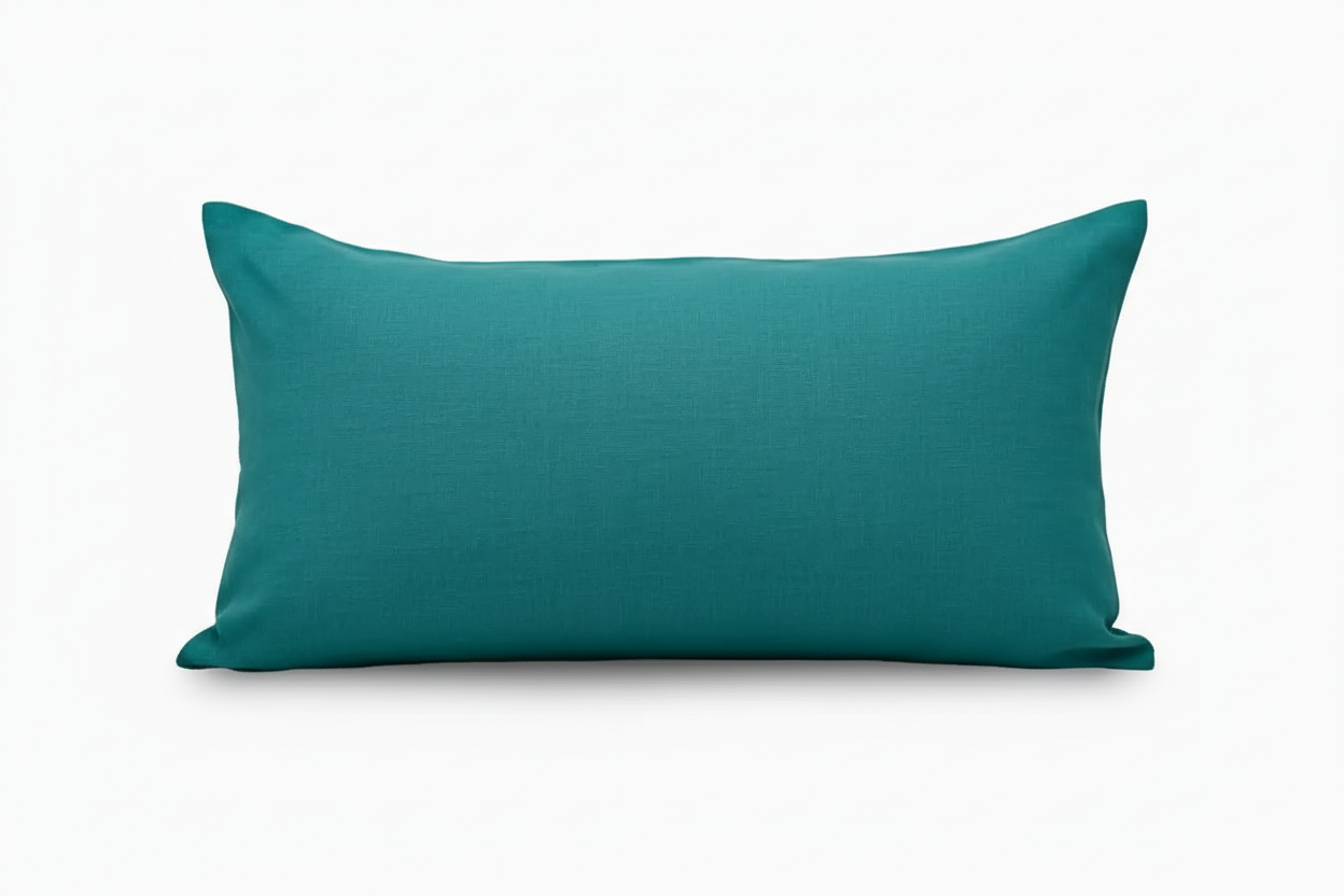 Ellington Linen Transformative Teal Pillow Cover Plain Pillow Covers