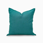 Ellington Linen Transformative Teal Pillow Cover Plain Pillow Covers