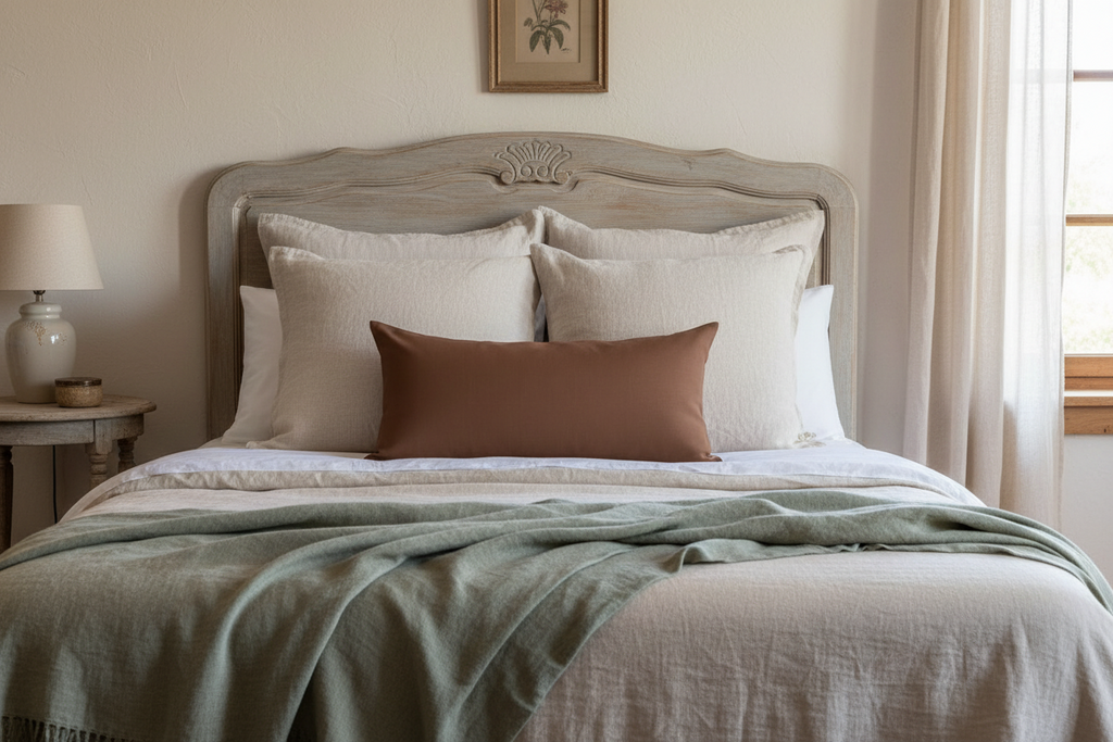 Briar Linen Terracota Pillow Cover Pillow Covers